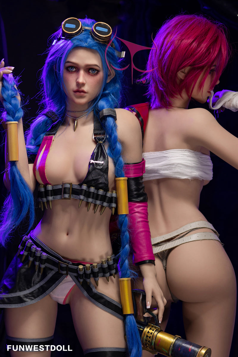 159cm (5ft2) A-cup Cosplay Sex Doll Twins - My Store