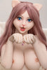 156cm/5ft1 F-cup Silicone Head Sex Doll – Alva Hart - Silicone Love Doll