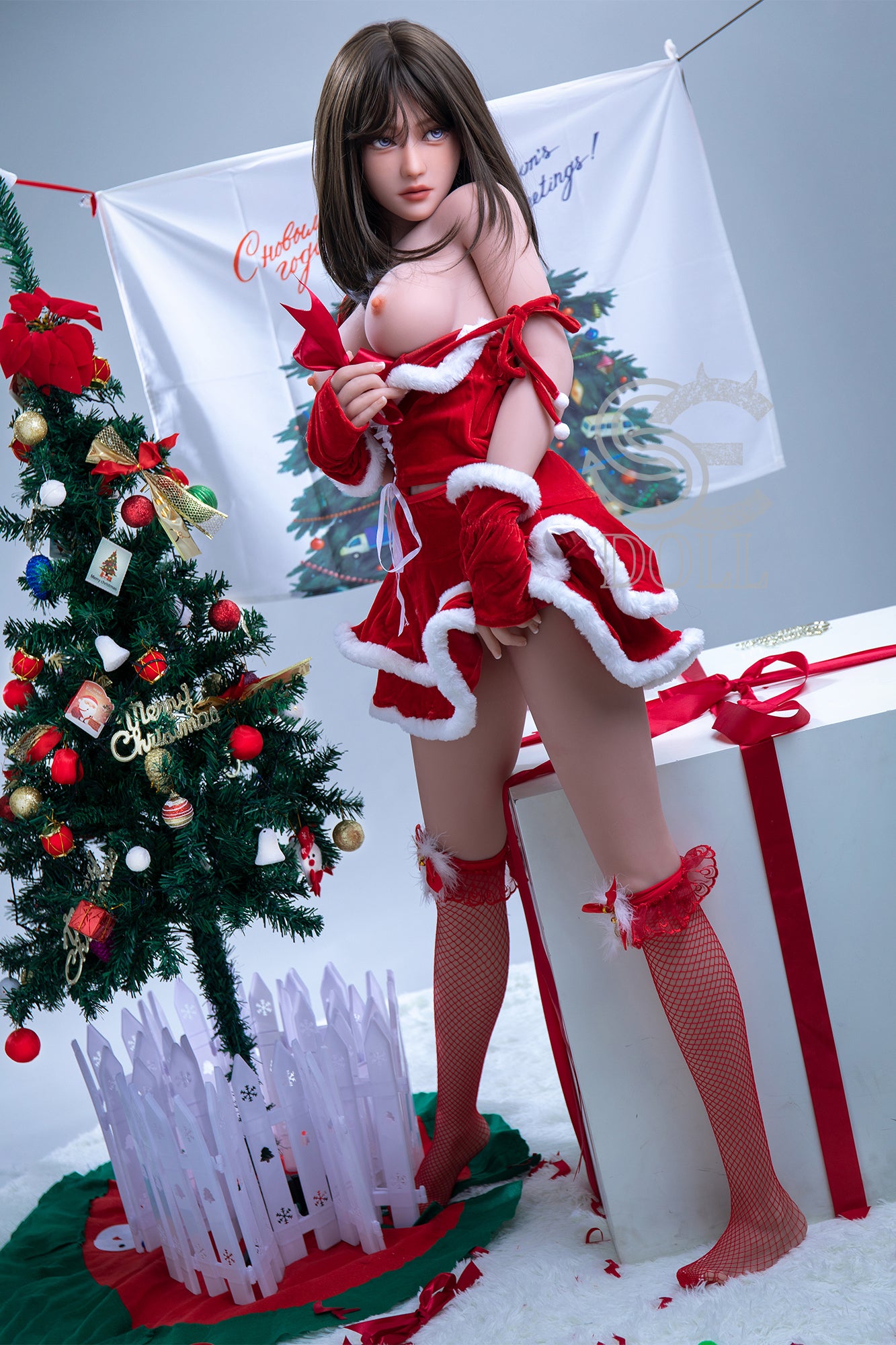 153cm (5ft) F-cup Christmas TPE Love Doll Angelyn - My Store